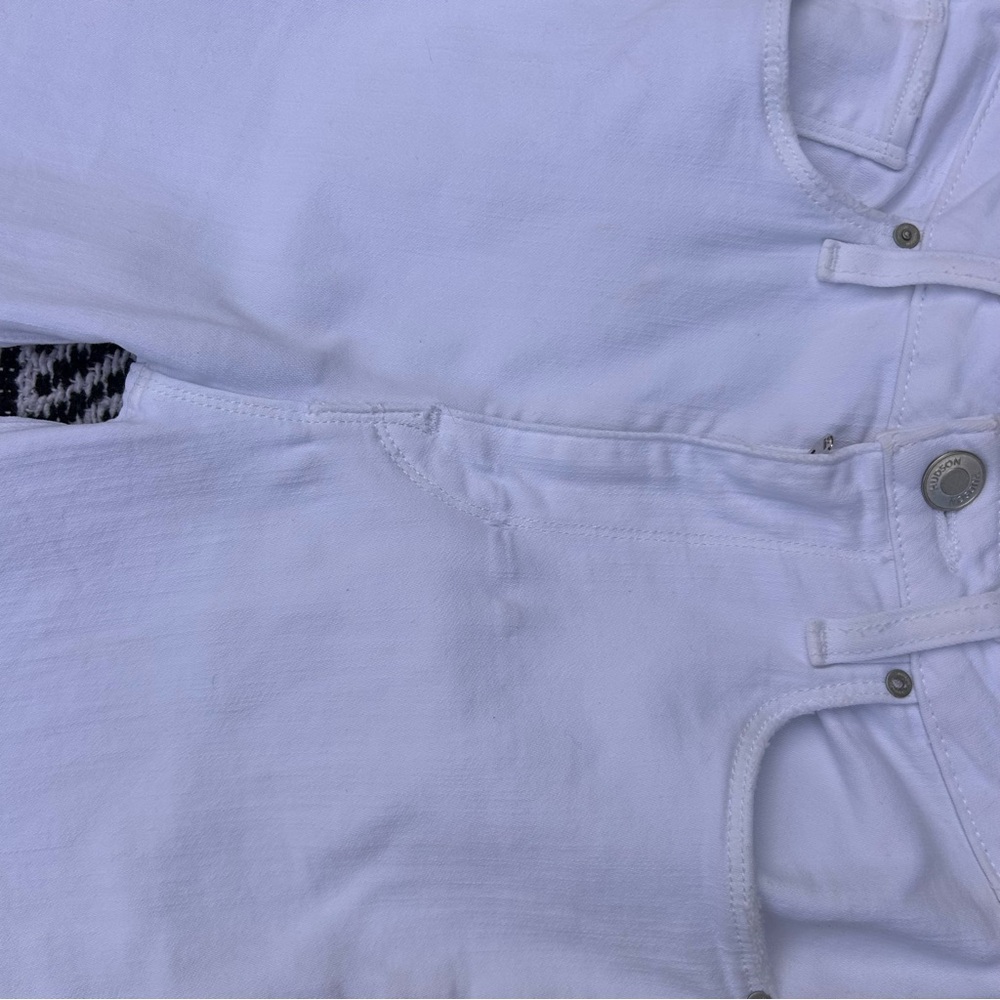 Hudson jeans holly high rise bell bottom flare white jeans - Picture 5 of 14